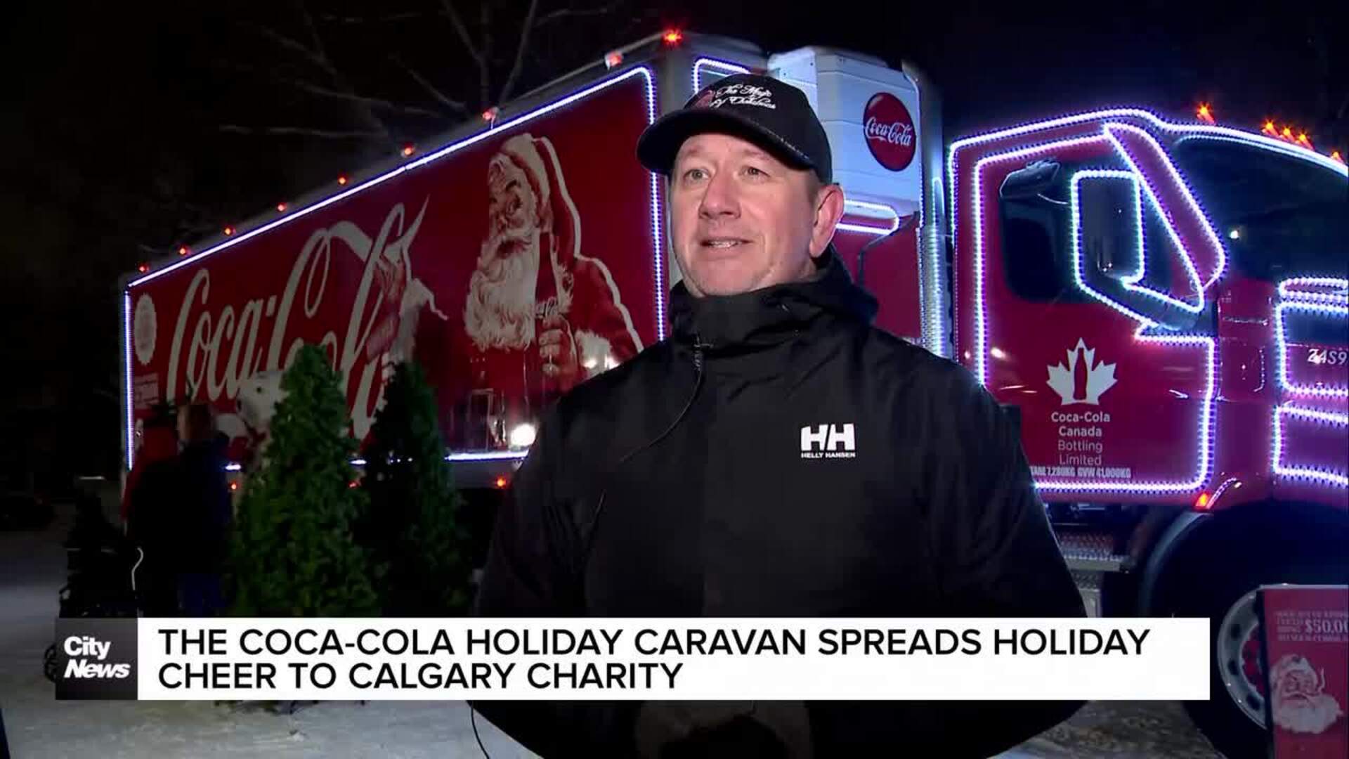 The Coca-Cola Holiday Caravan spreads holiday cheer to Calgary charity