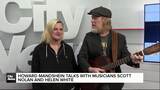 Howard Mandshein talks with musicians Scott Nolan and Helen White