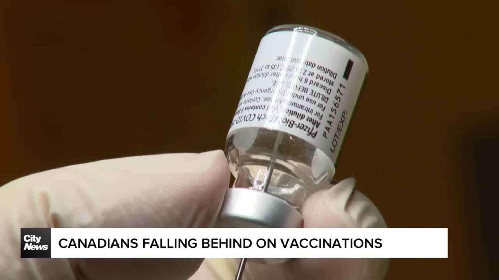 Canadian adults falling behind on vaccinations