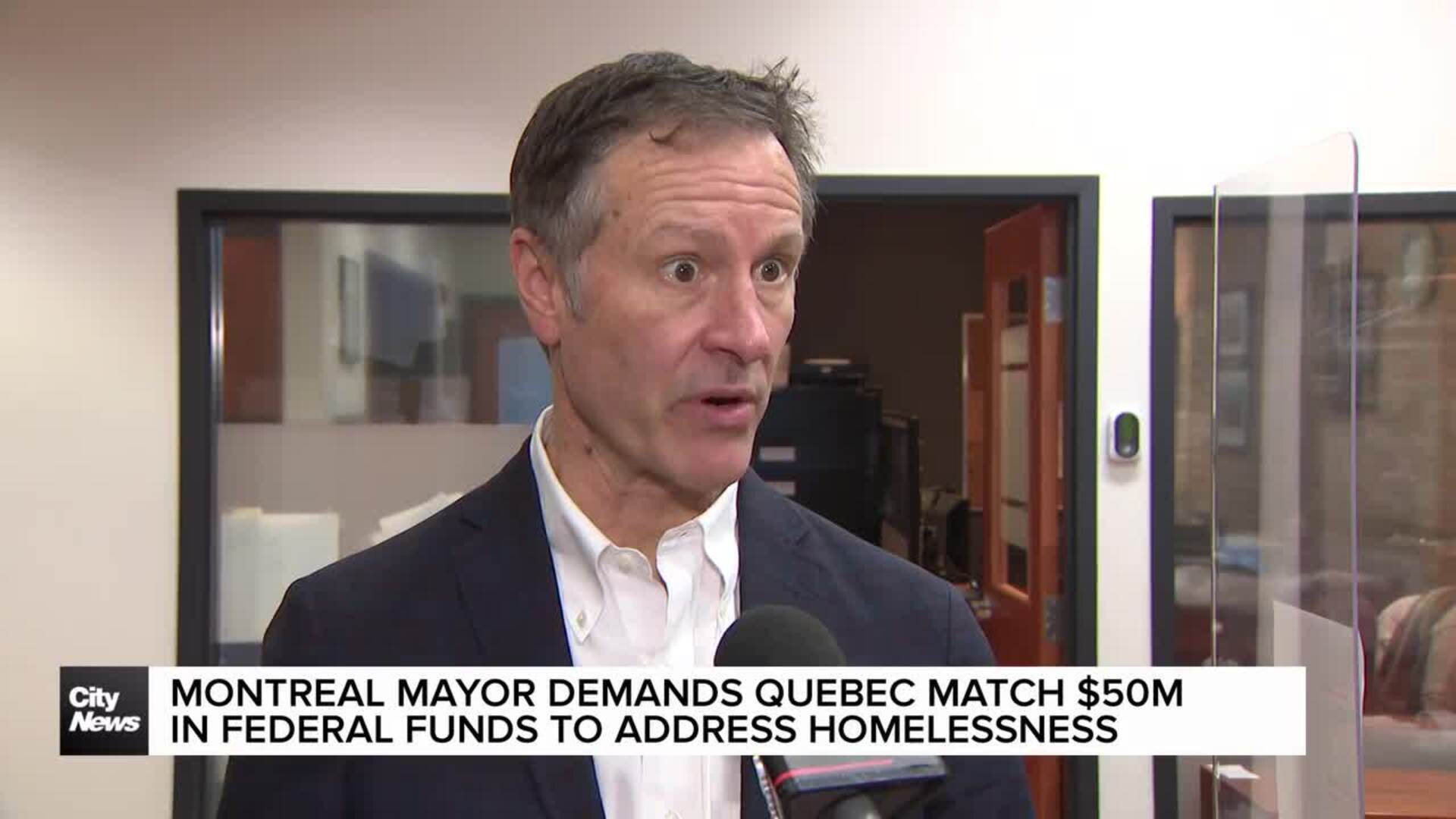 Montreal mayor demands Quebec match $50M from feds to help homeless