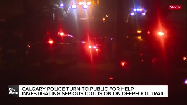Calgary police turn to public for help investigating serious collision on Deerfoot Trail