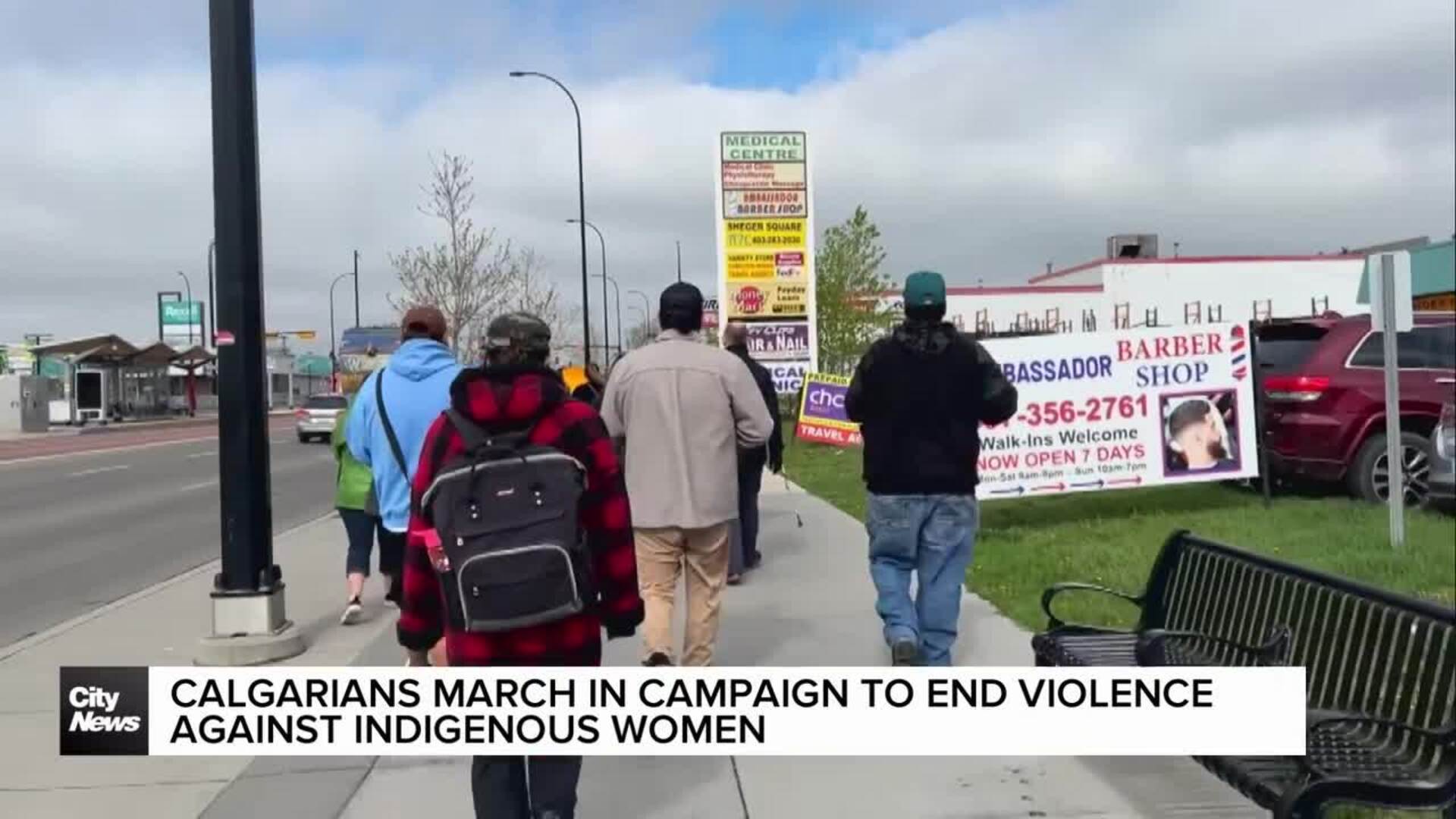 Calgarians march in Moose Hide Campaign