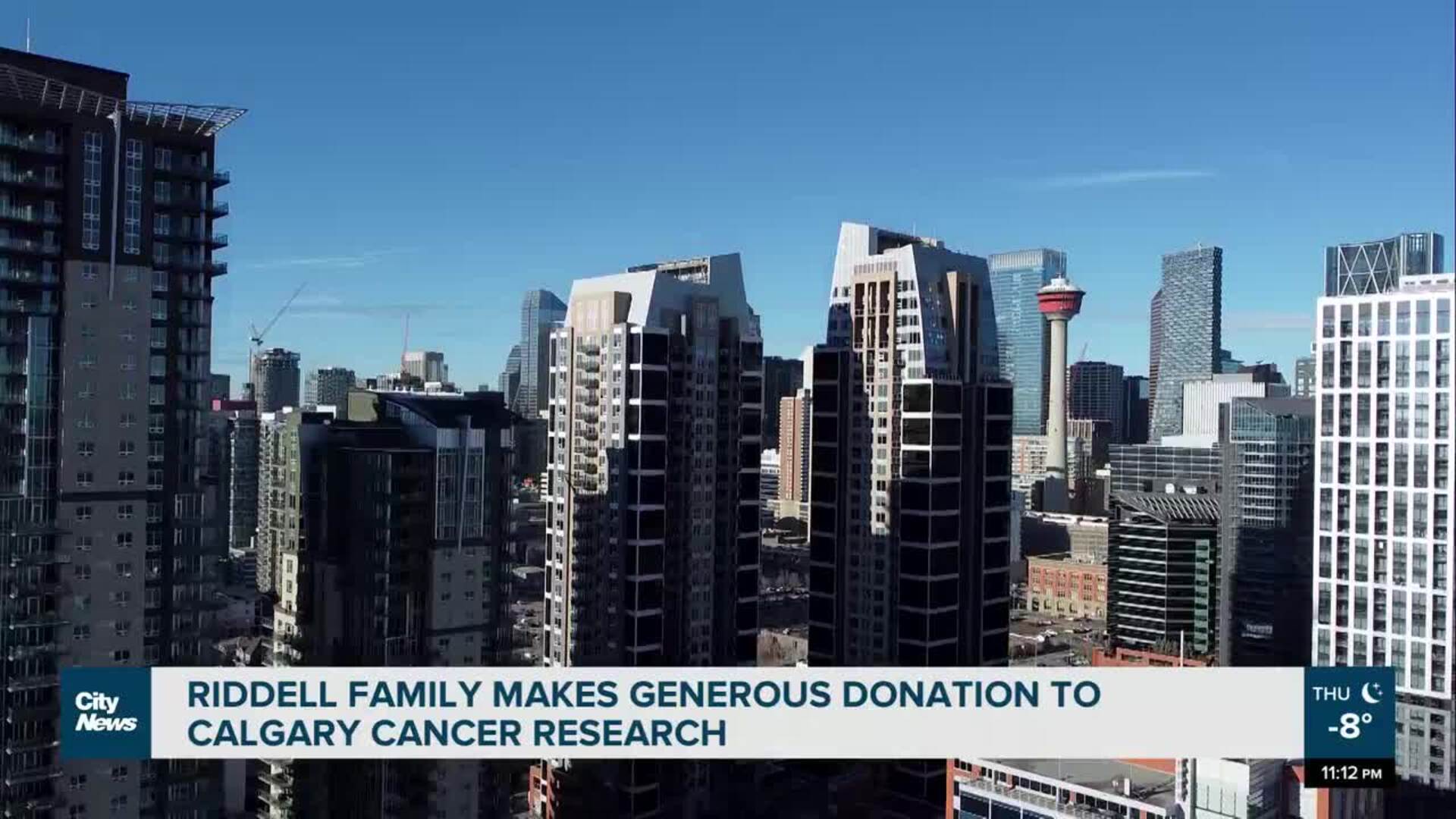 Riddell family makes generous donation to Calgary cancer research
