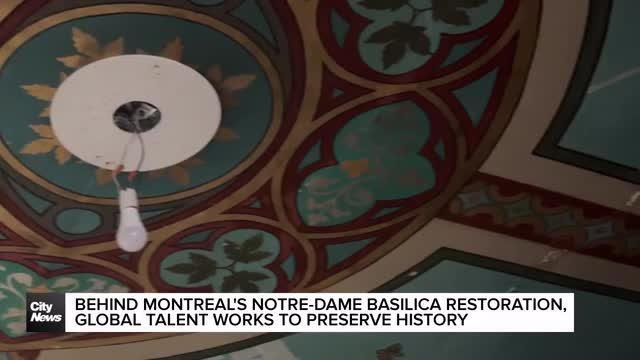 Inside Montreal's Notre-Dame Basilica restoration