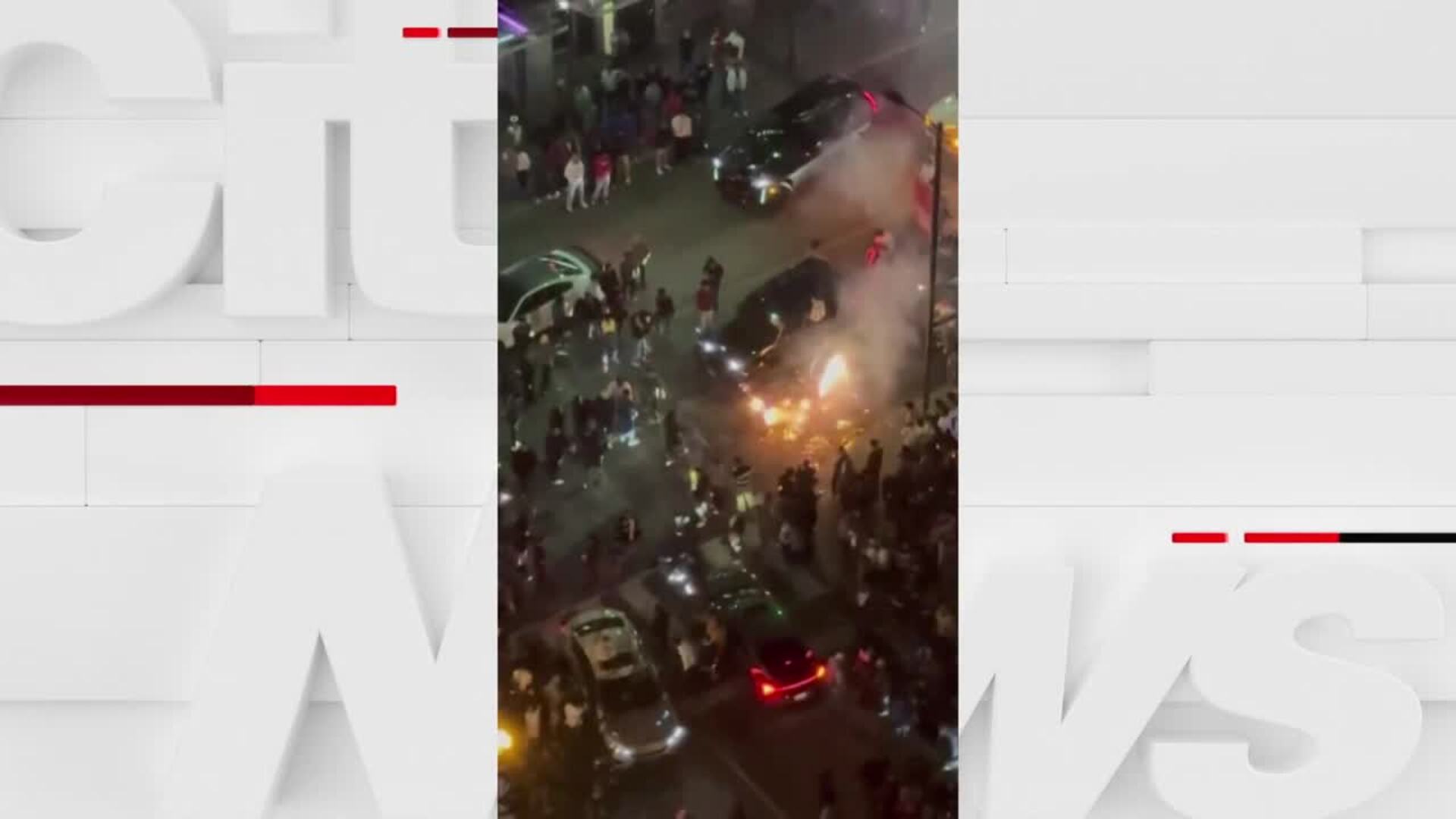 Video shows chaotic scene at Yonge and Dundas on Halloween