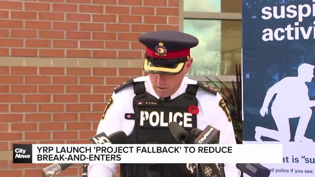 YRP launch 'Project Fallback' to reduce break-and-enters