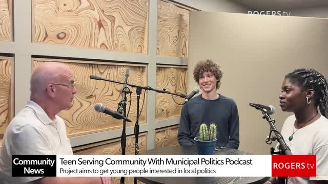 High school student hosting podcast on municipal election