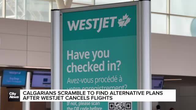 Calgarians scramble as WestJet cancels flights