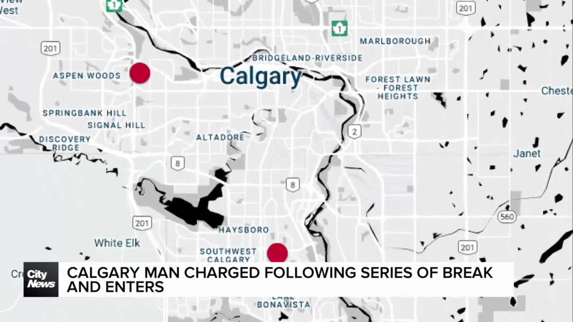 Man facing charges in string of break-ins at businesses across Calgary