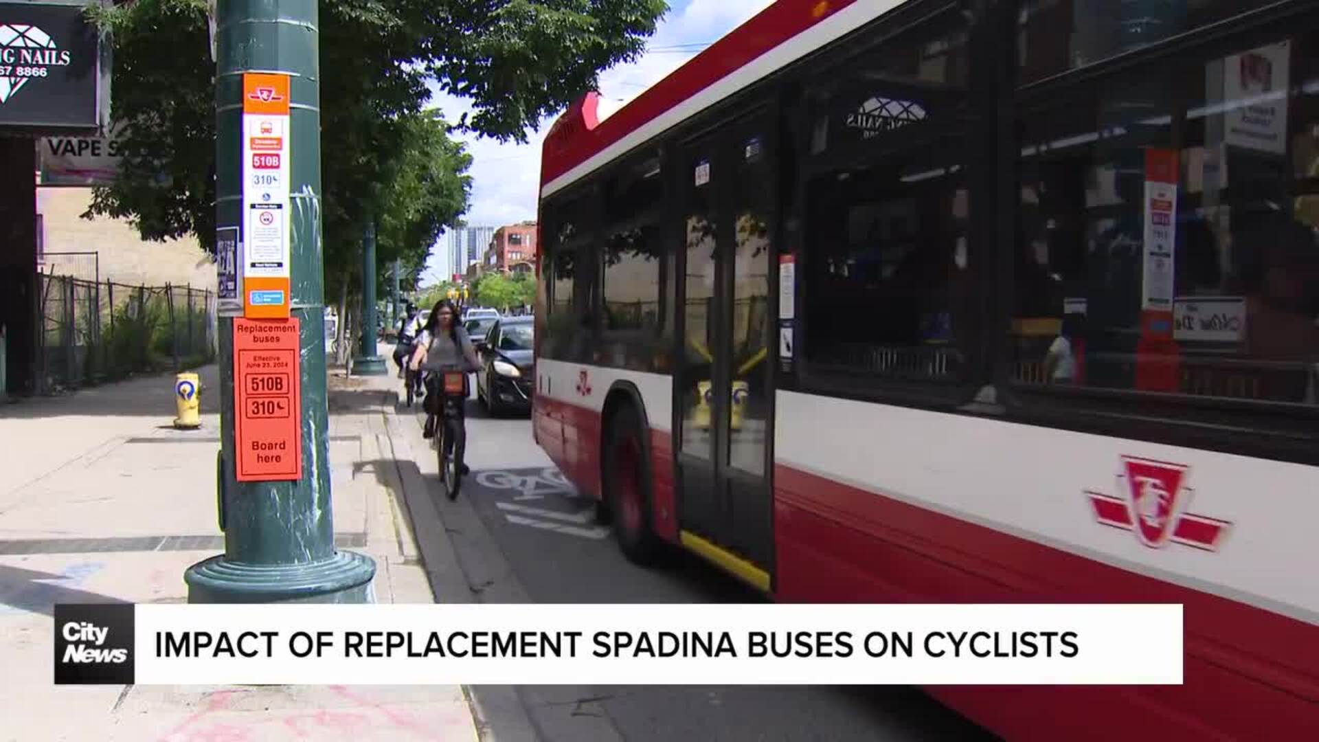 Buses on Spadina impacting more than just vehicle traffic