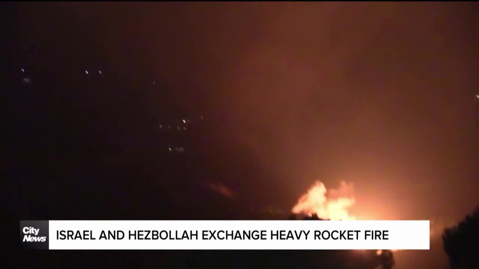 Israel and Hezbollah exchange heavy fire