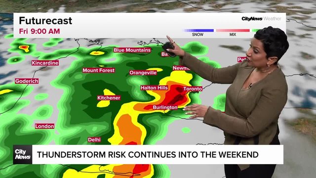 Thunderstorm risk continues into the weekend