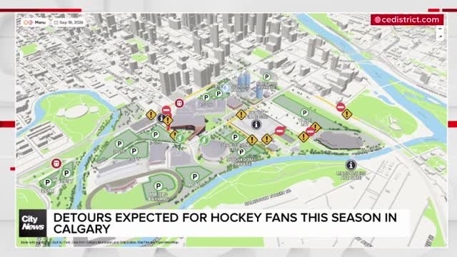 Detours expected for hockey fans this season in Calgary