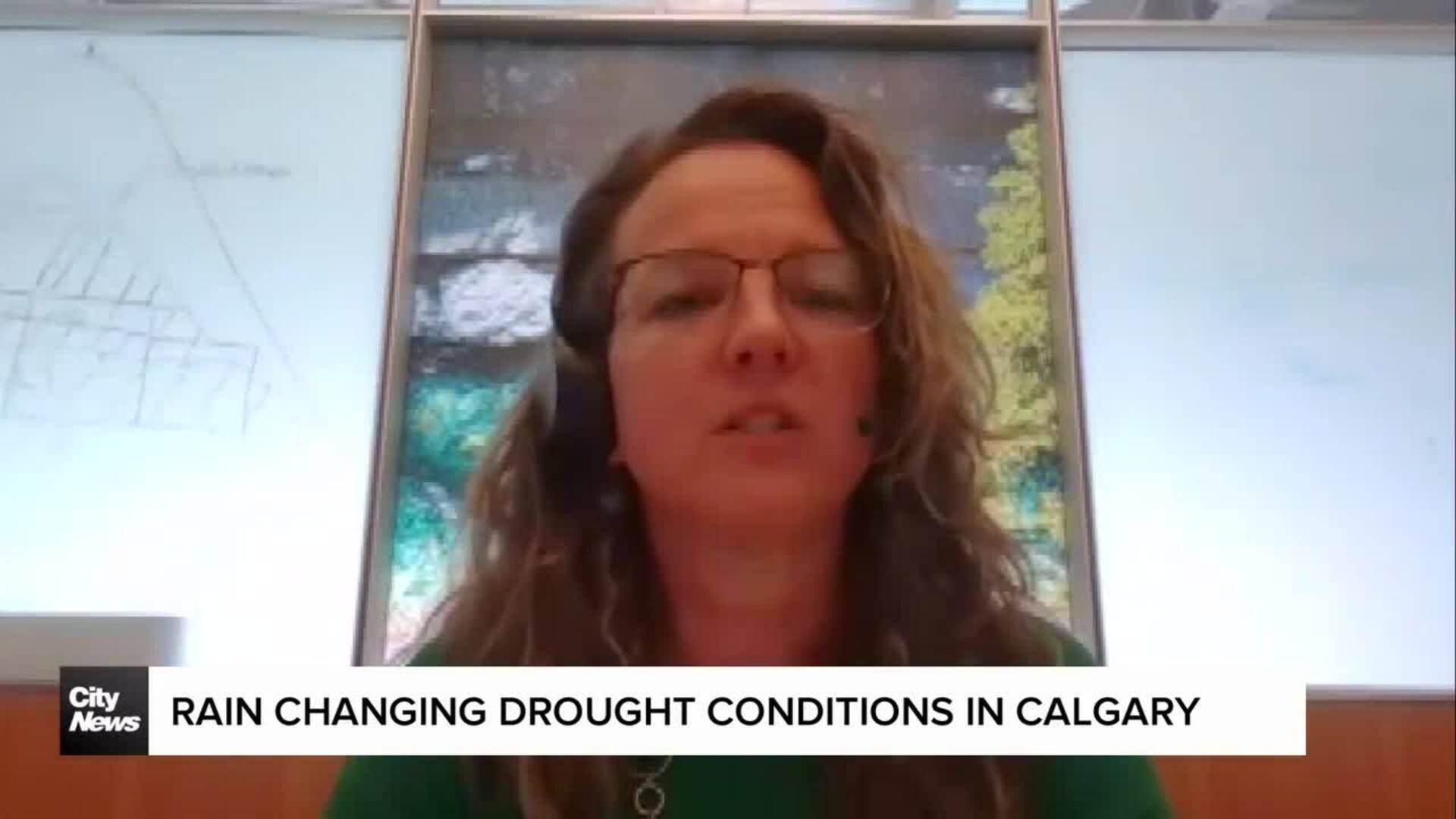 Rain changing drought conditions in Calgary
