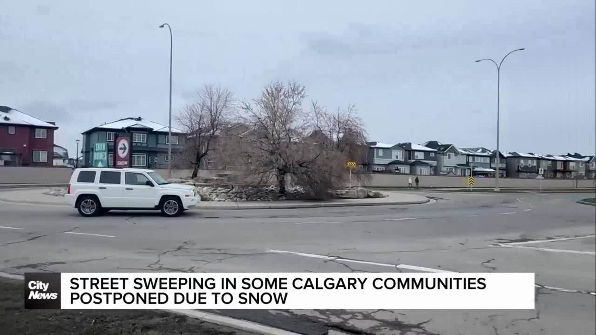 Street sweeping postponed in some Calgary communities