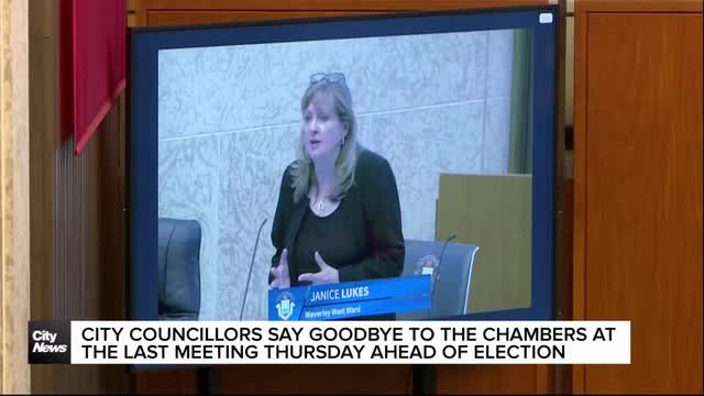 Winnipeg Councillors bid farewell to the chambers at the last meeting