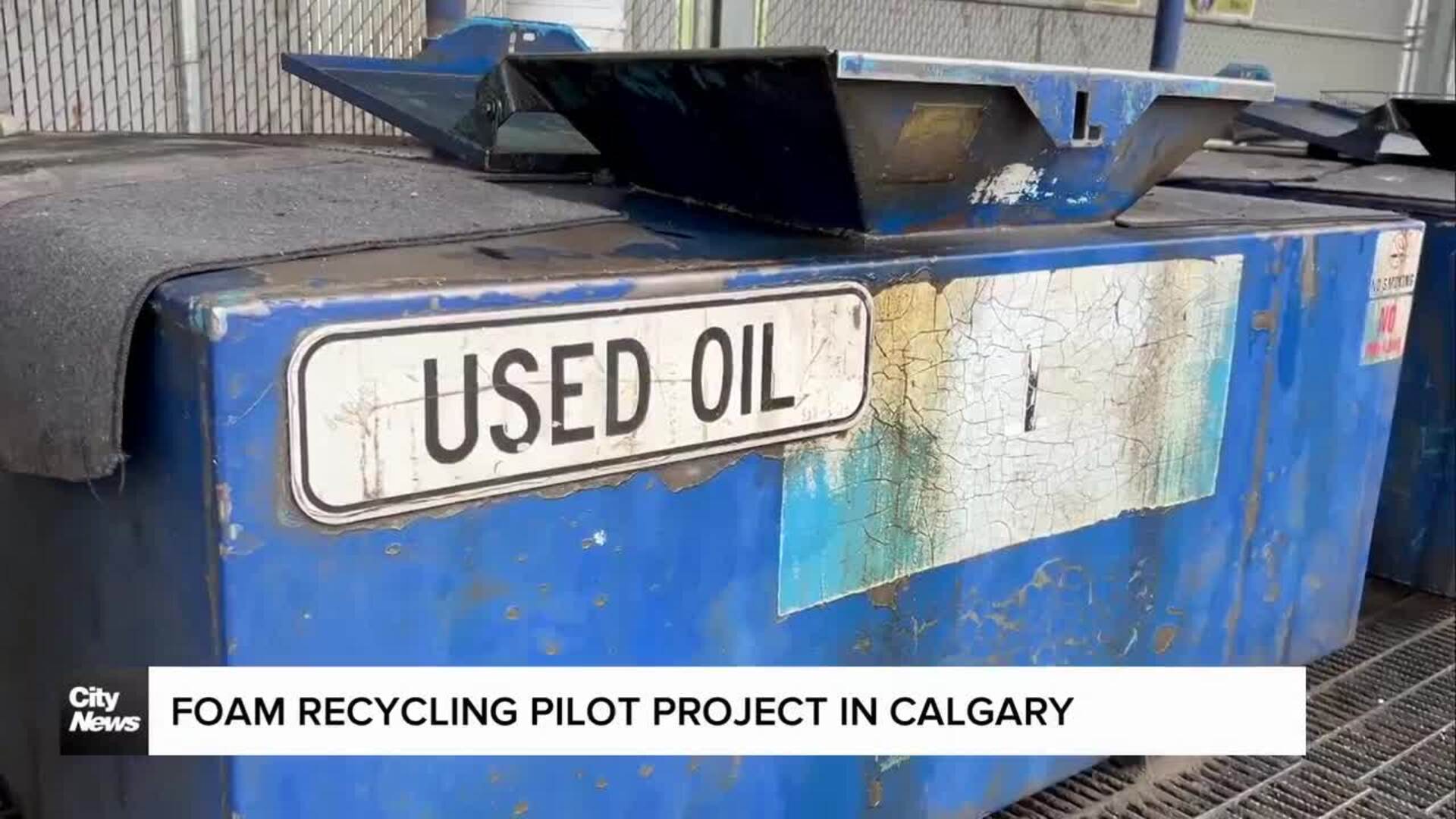 Foam recycling pilot project in Calgary