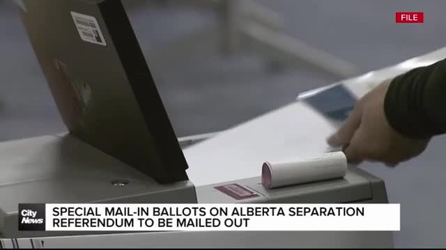 Special mail-in ballots on Alberta separation referendum to be mailed out