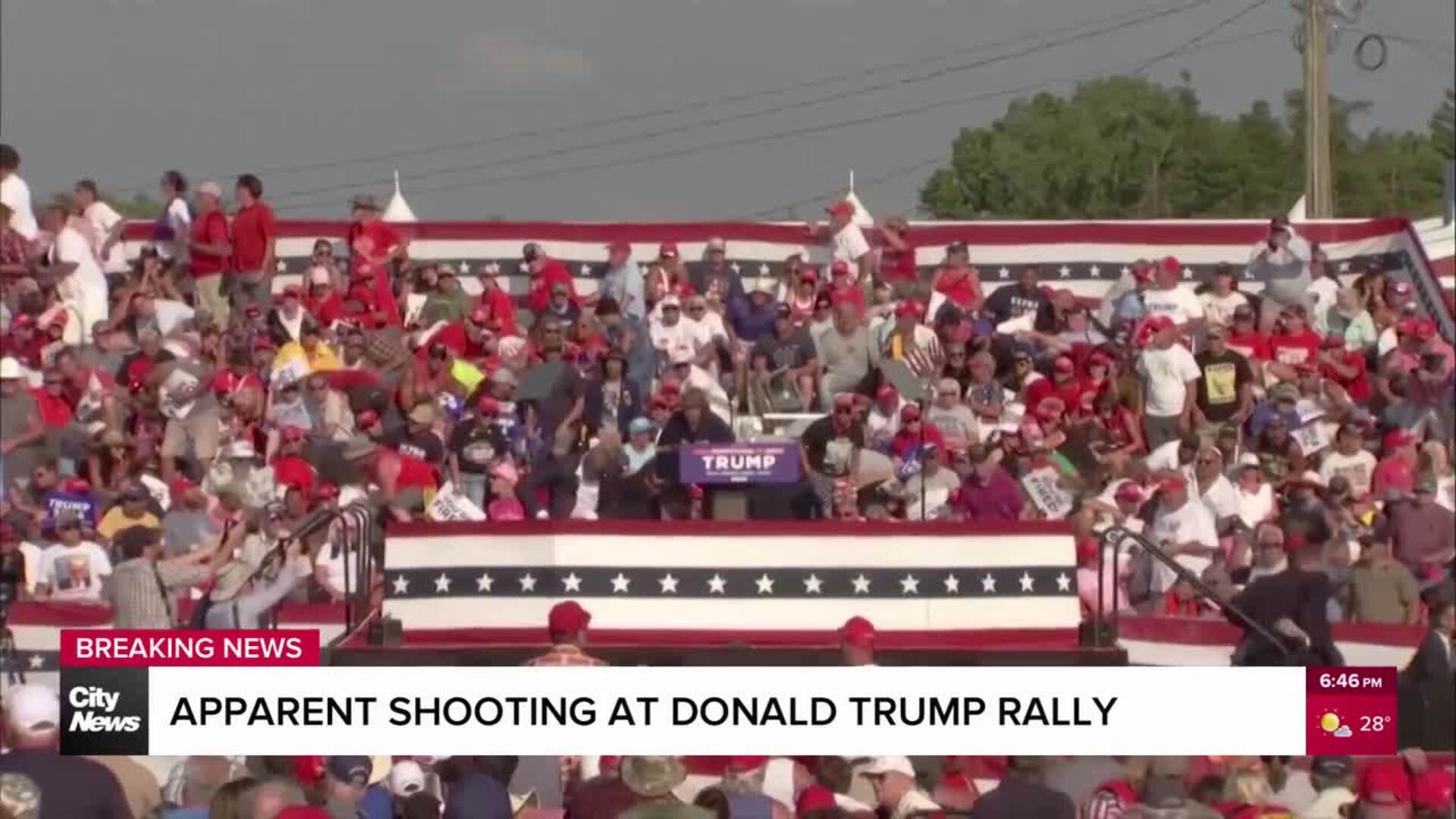 Apparent shooting at Donald Trump rally
