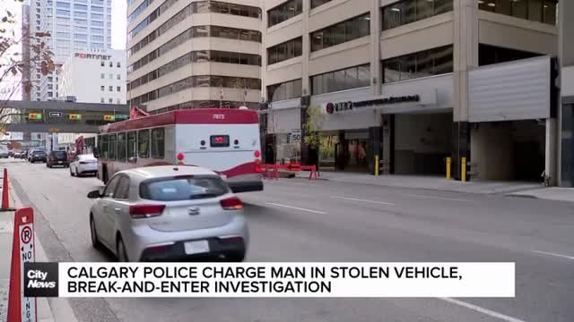Calgary police charge man in stolen vehicle, break-and-enter investigation