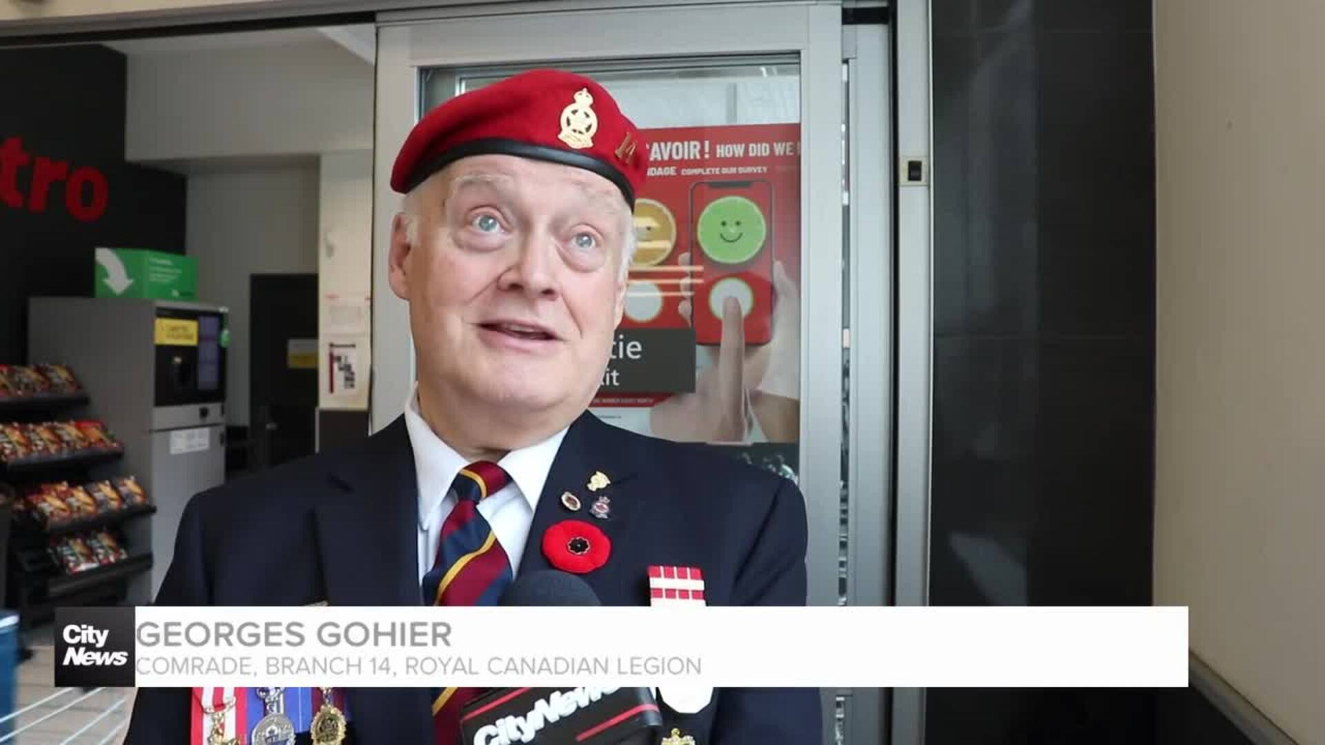 Poppy campaign leading up to Remembrance Day