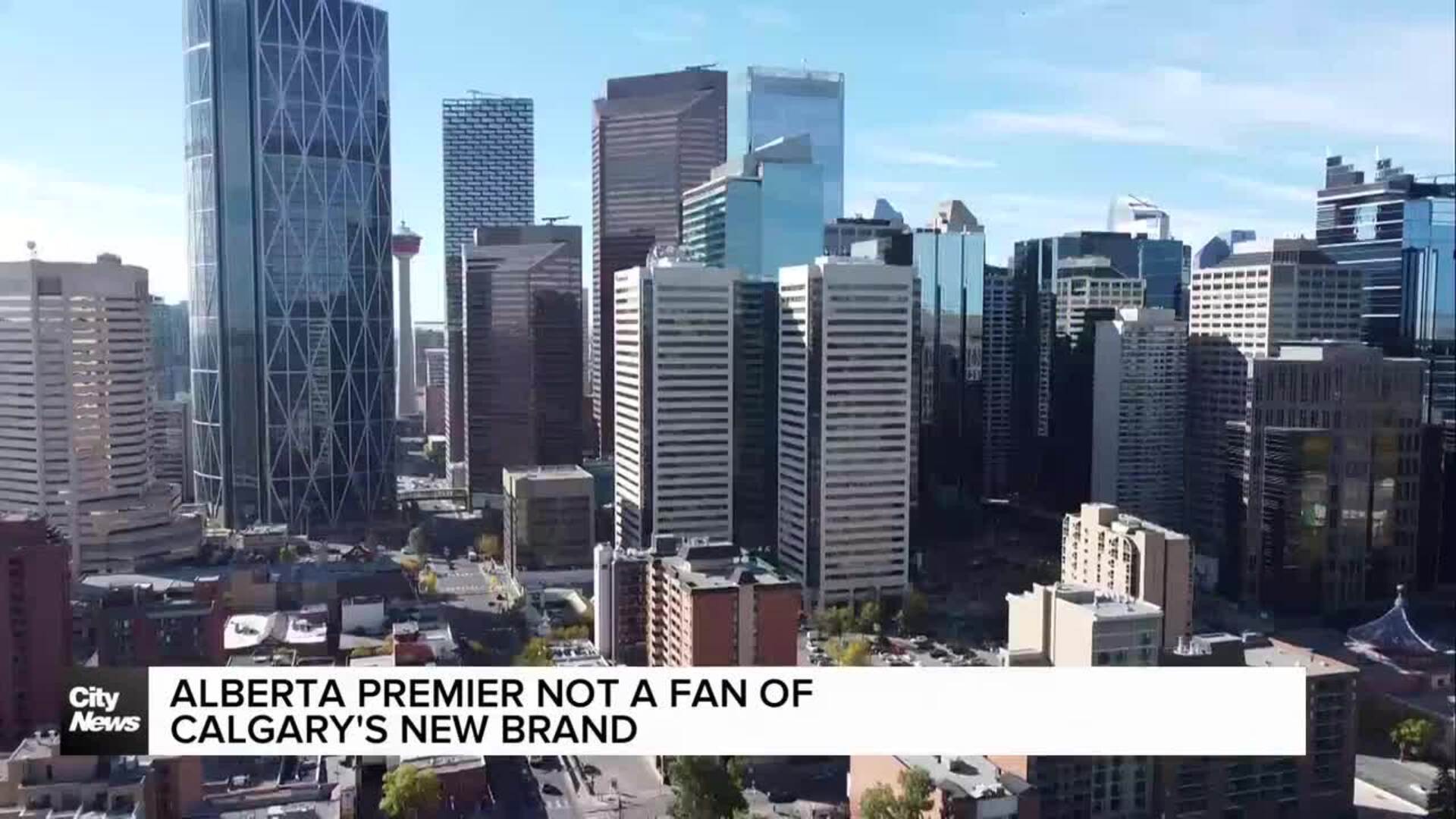 Alberta premier not a fan of Calgary's new brand