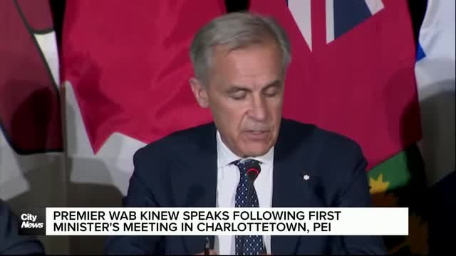 Premier Wab Kinew speaks following meeting with Prime Minister