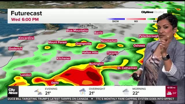 Severe storms expected to hit the GTA tomorrow