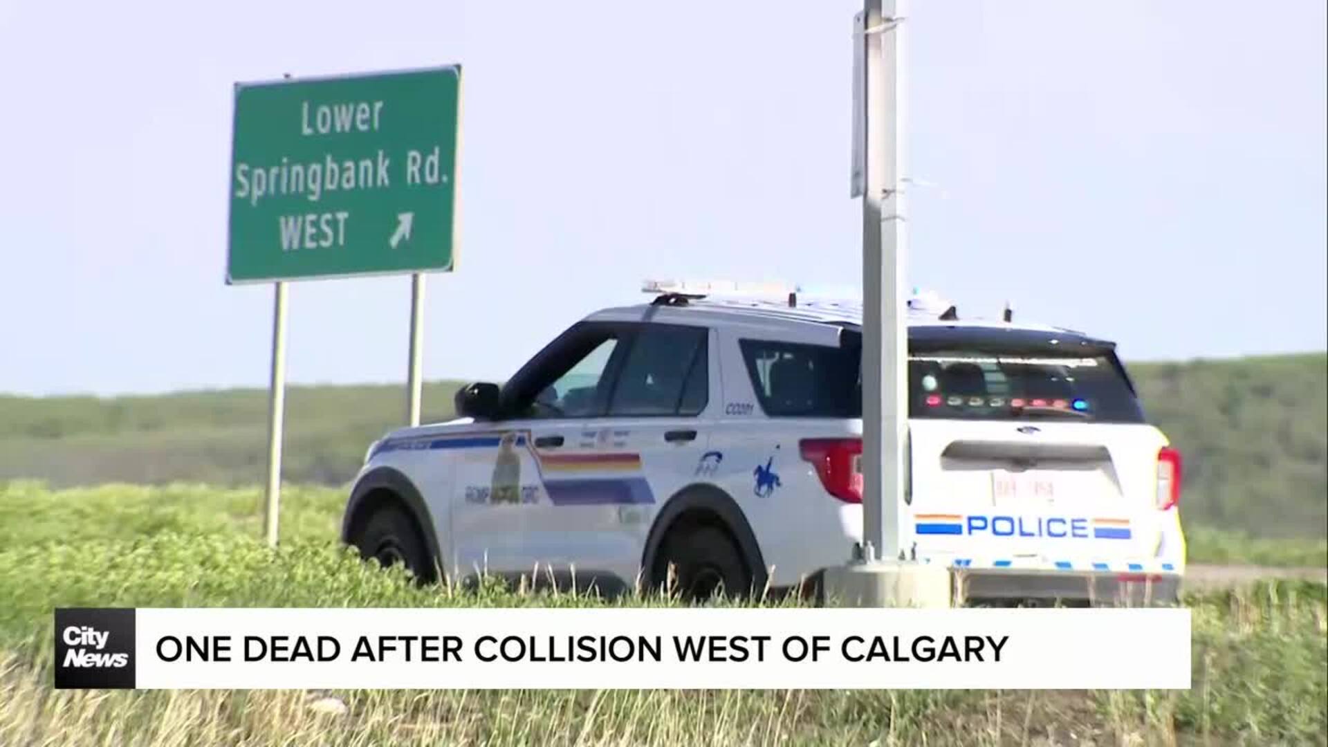 One dead after collision west of Calgary