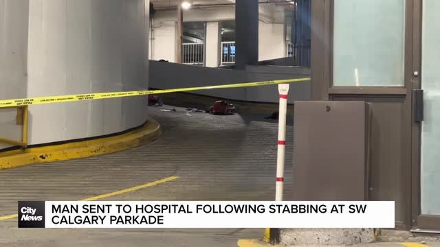 Man sent to hospital following stabbing at SW Calgary parkade