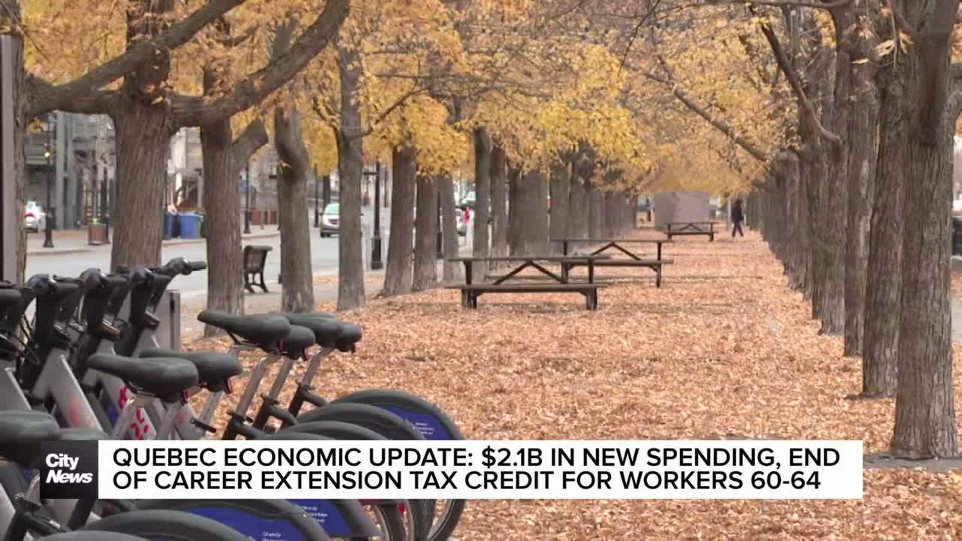 Quebec economic update: tax credit cut for workers aged 60-64