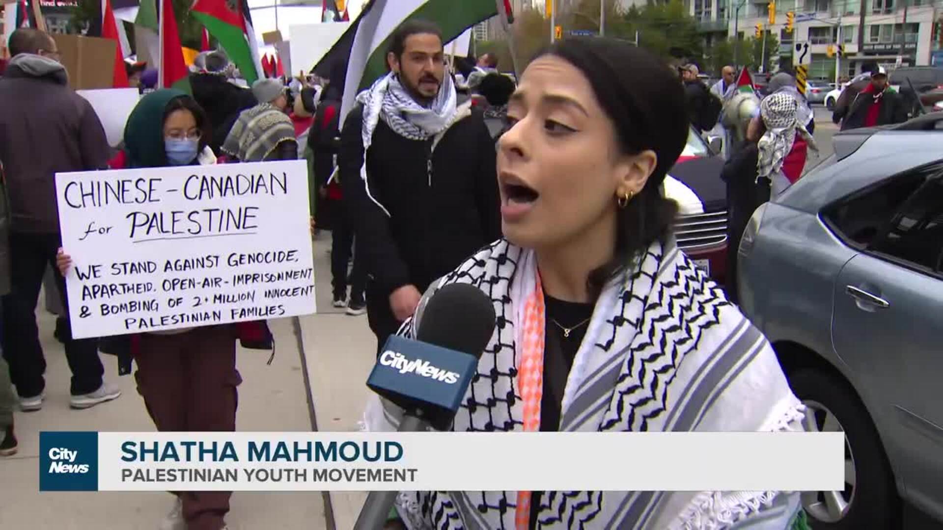 Thousands turn out for pro-Palestine rally in Mississauga