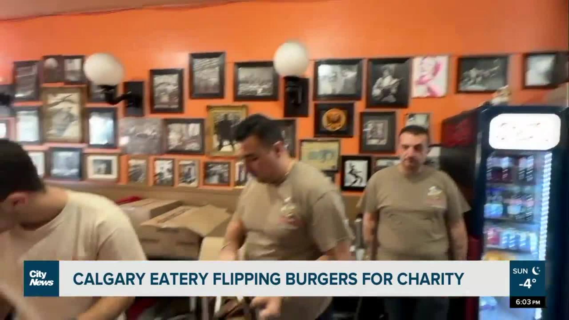 Calgary eatery flipping burgers for charity