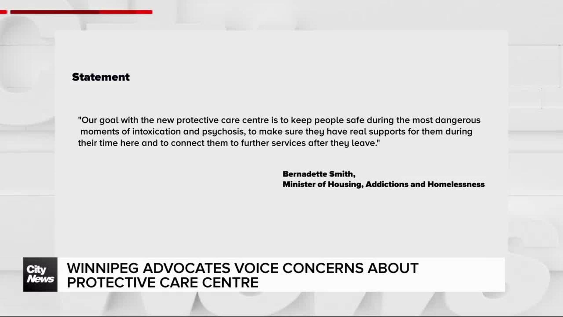 Winnipeg advocates voice concerns about protective care centre