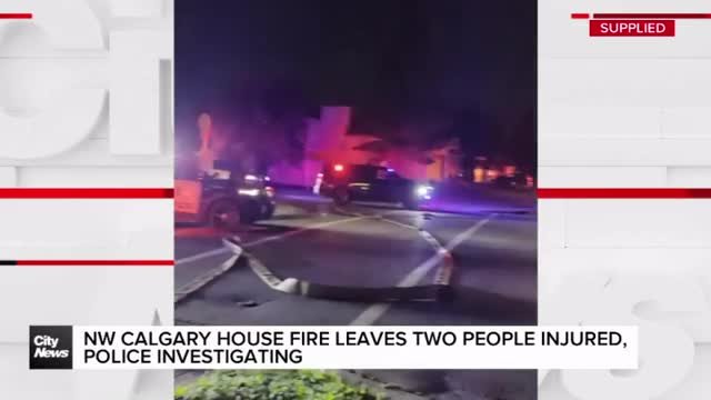 NW Calgary house fire leaves two people injured, police investigating
