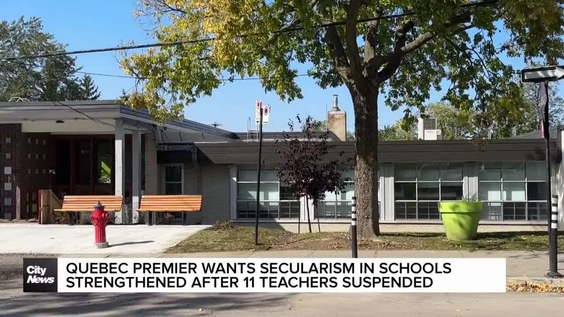 Quebec Premier wants secularism in schools strengthened