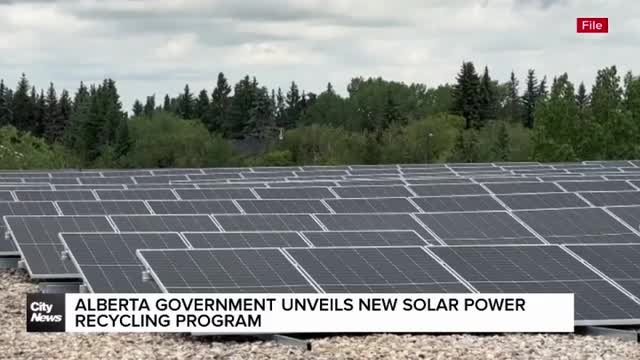Alberta government unveils new solar power recycling program