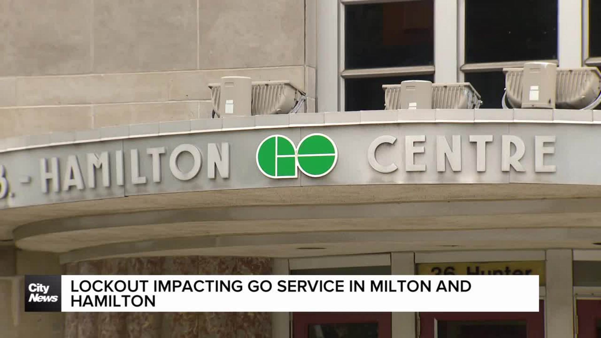 Rail lockout impacts GO train service along Milton and Hamilton