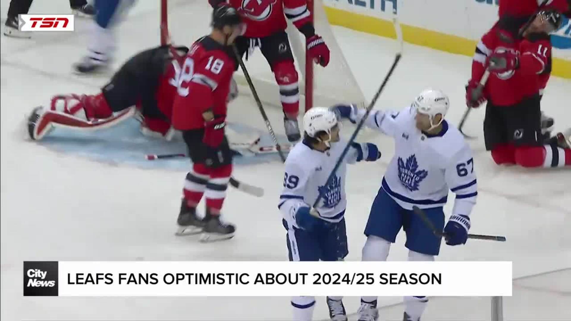 Leafs fans optimistic about season at home opener