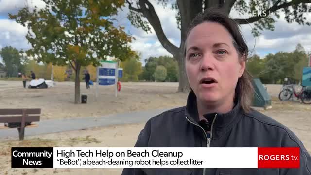 Robot cleans up Ottawa beach after busy summer