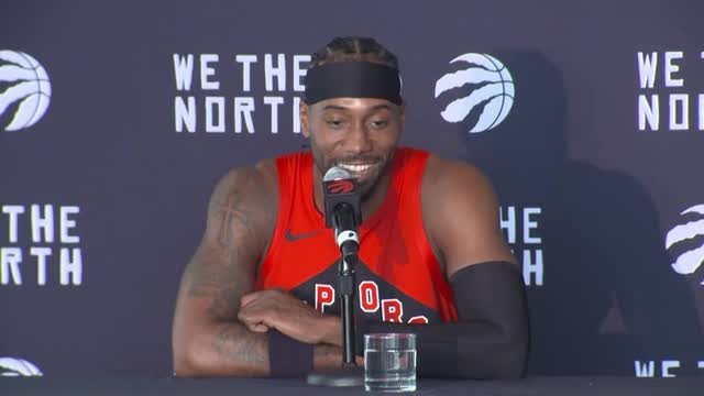 Kawhi shows his appreciation for 'Ka'wine & dine' as he returns to Toronto