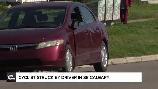 Cyclist struck by driver in Calgary's southeast