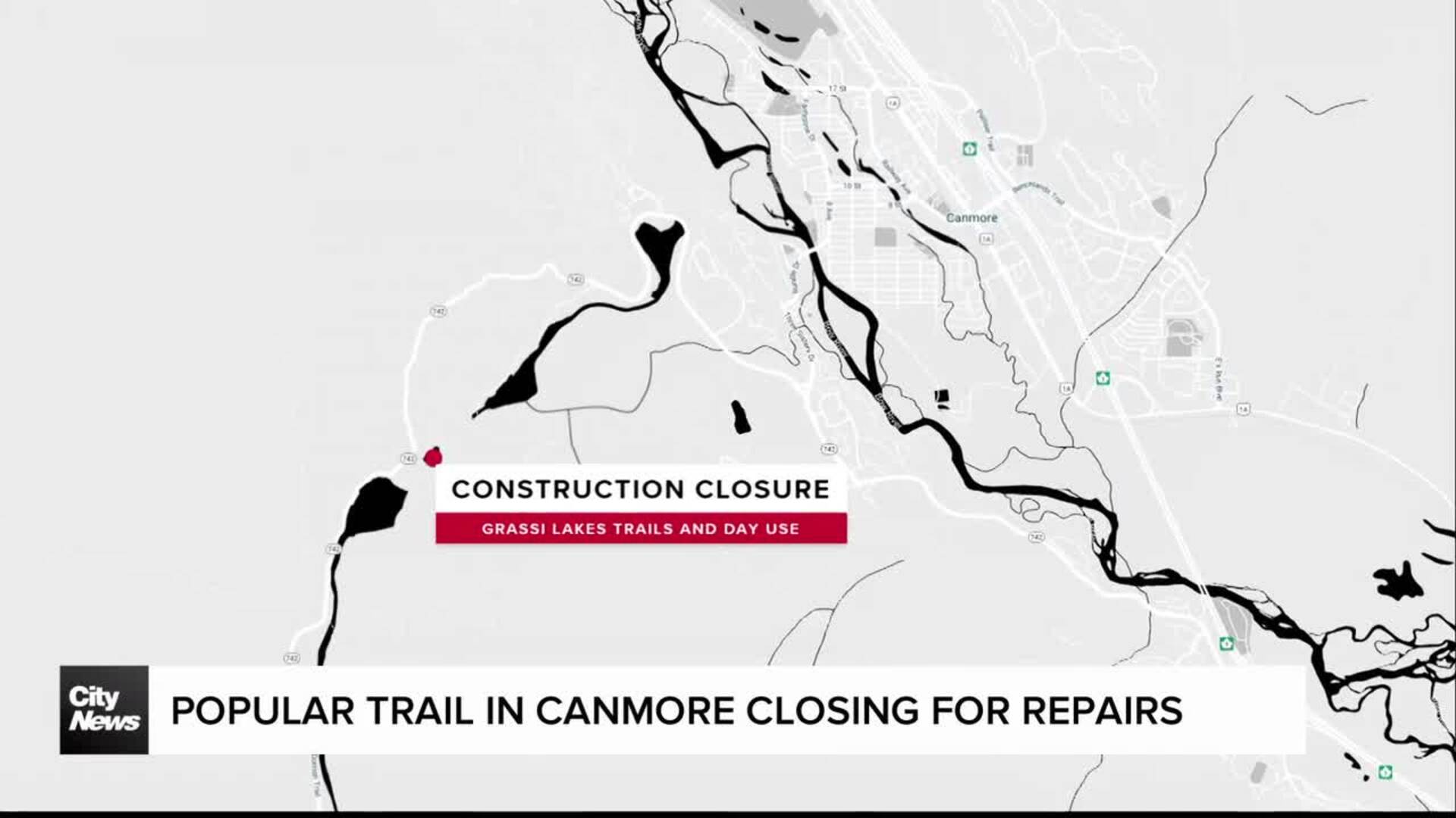 Popular trail in Canmore closing for repairs