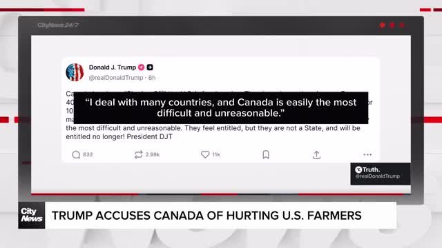 Trump Escalates Trade Fight With Canada