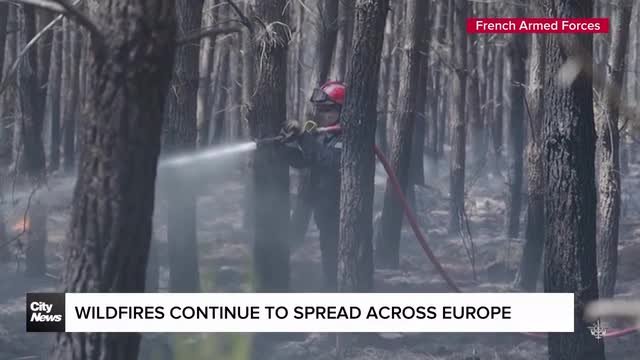 Wildfires force evacuations across Europe