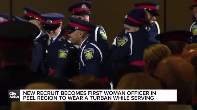 New recruit becomes first woman officer to wear Turban for Peel Regional Police