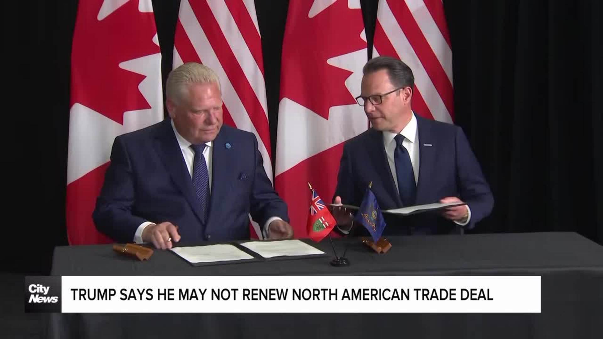 Premier Ford challenges Trump's threat to pull out of CUSMA deal