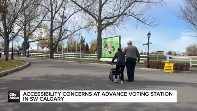 Accessibility concerns at advance voting station in SW Calgary