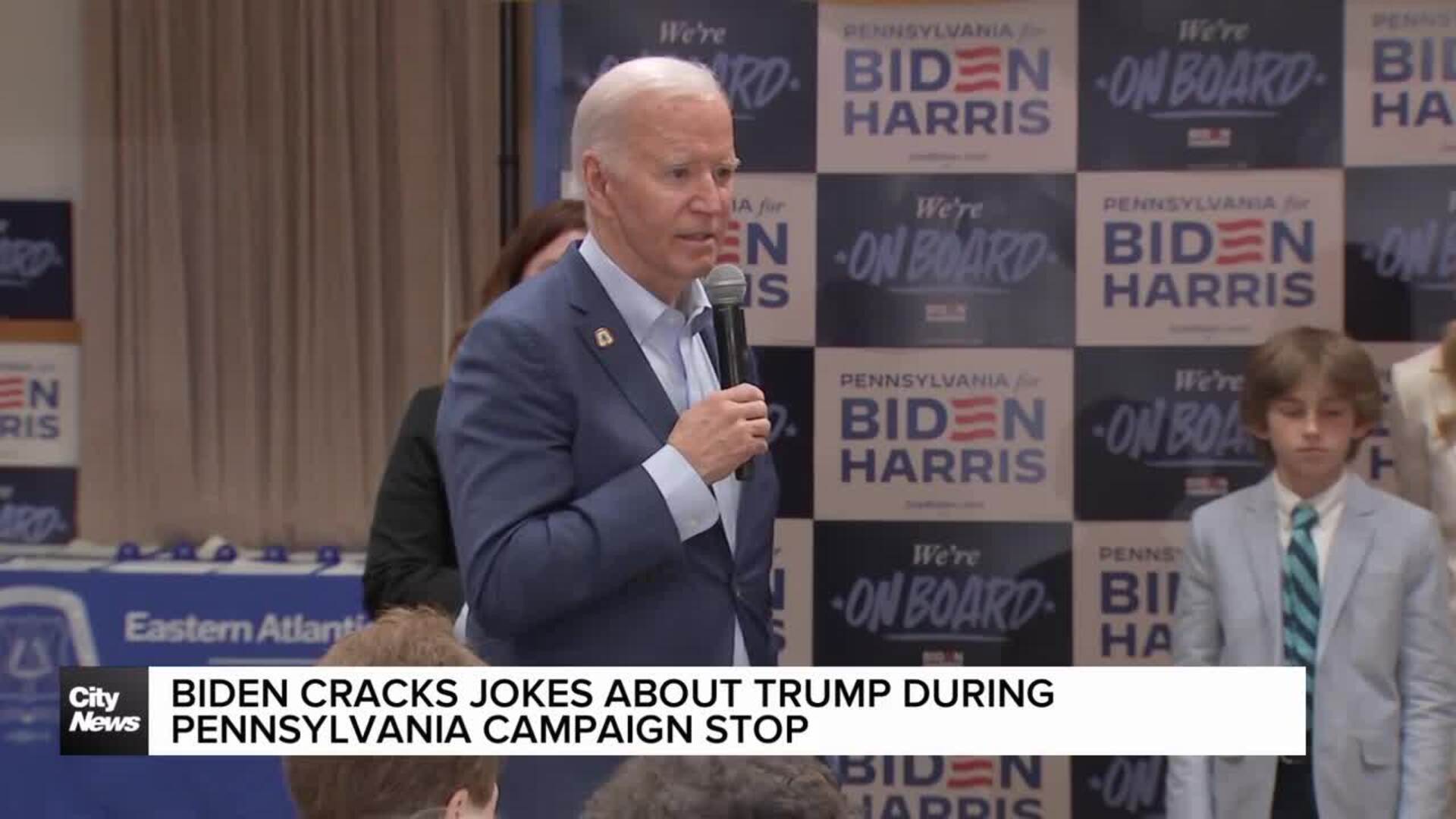 Biden roasts Trump during campaign stop in Pennsylvania