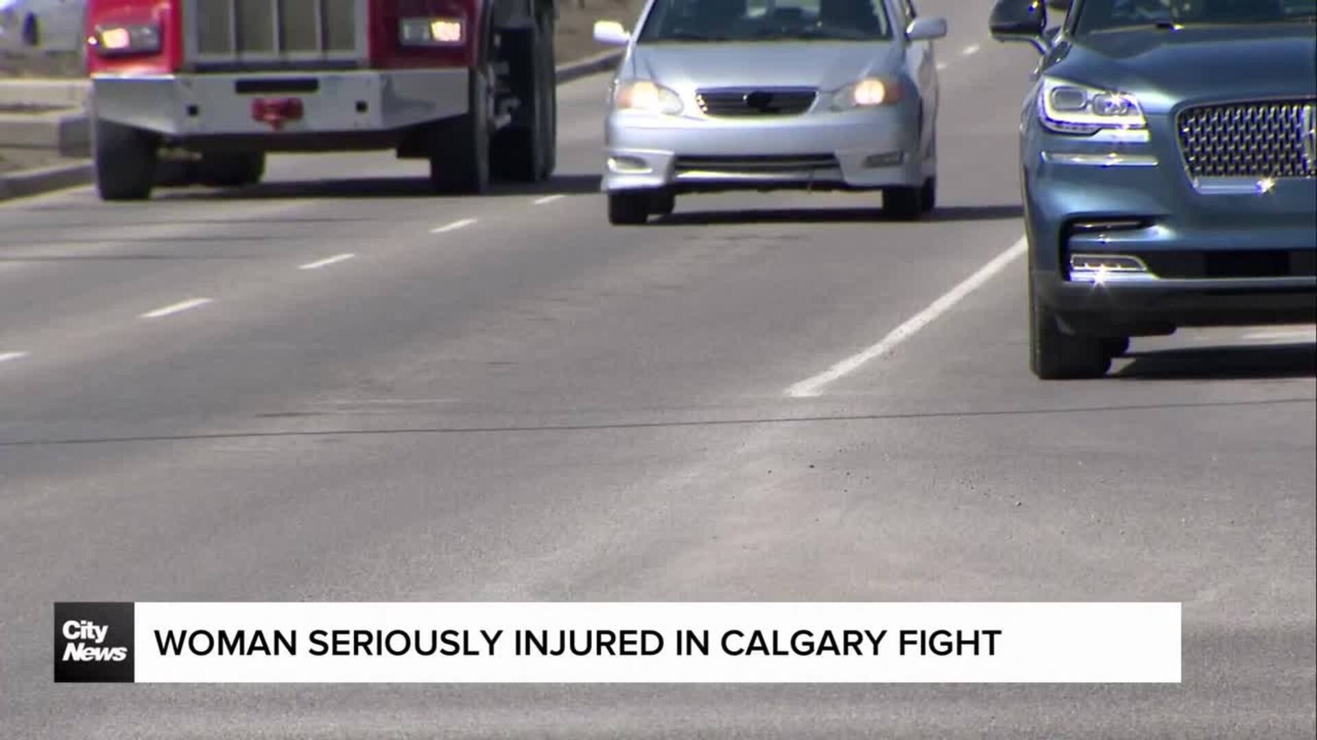 Woman seriously injured in Calgary fight